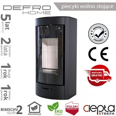 piecyk Defro ORTI - 9 kW - czarny