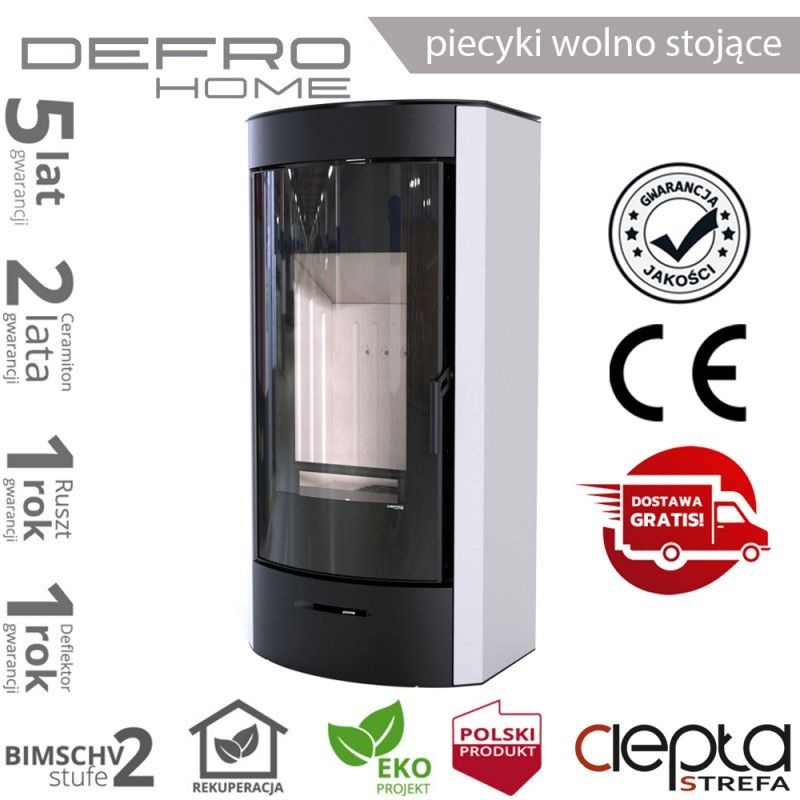 piecyk Defro ORTI - 9 kW - biały
