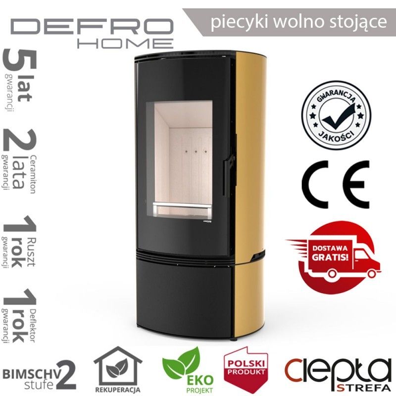 piecyk Defro ORBIS - 9 kW - złoty
