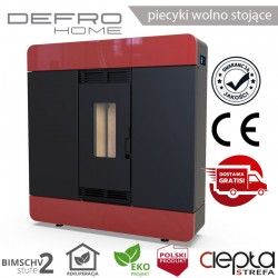 Defro AIRPELL - 8 kW - czerwony  - piecyk na pellet