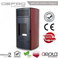 Defro AQUAPELL - 13,1 kW - czerwony - piecyk na pellet
