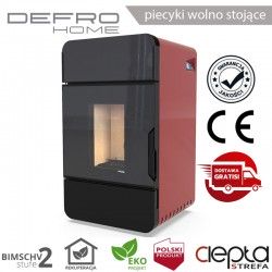 Defro OMNIPELL - 13,1 kW - czerwony - piecyk na pellet