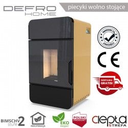 Defro OMNIPELL - 13,1 kW - złoty - piecyk na pellet