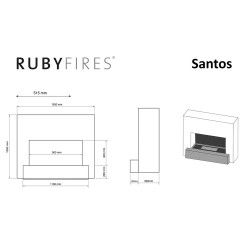 SANTOS - biokominek RUBY FIRES