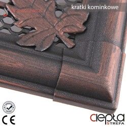copy of 16x45cm Kratka kominkowa wentylacyjna RETRO kość słoniowa