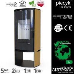 piecyk Defro ORBIS LOG - 9 kW - złoty