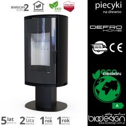 piecyk Defro ORBIS TOP- 9 kW - czarny