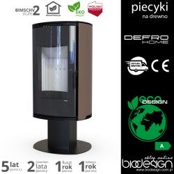 piecyk Defro ORBIS LOG - 9 kW - brązowy