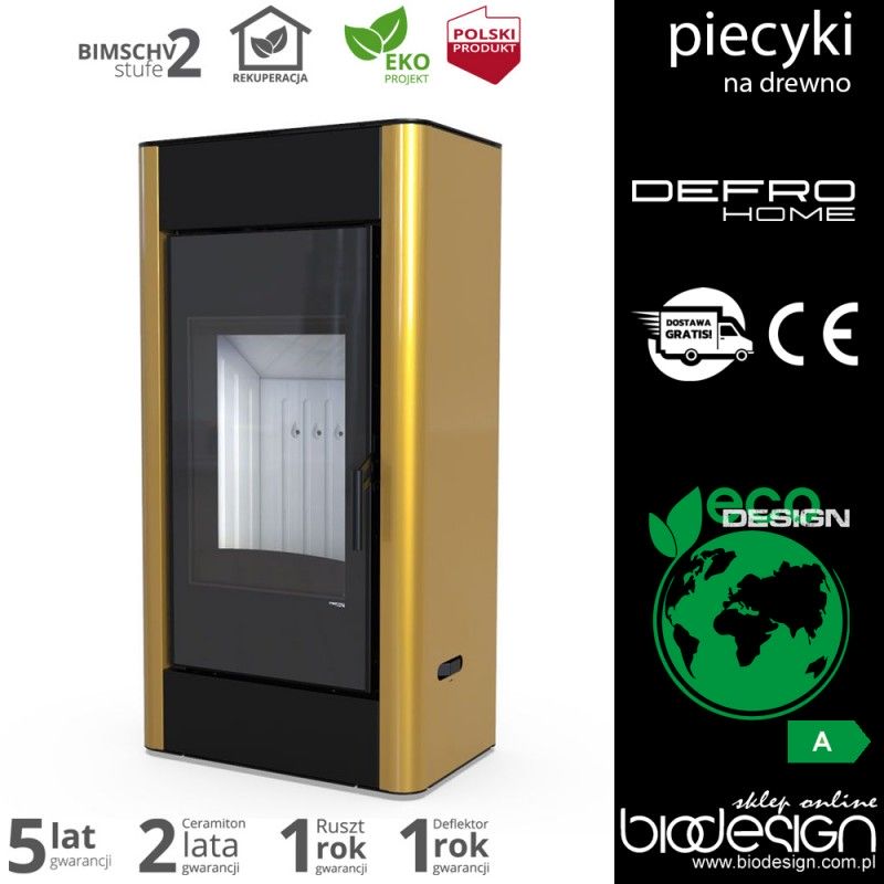 piecyk Defro SOLUM- 9 kW - złoty